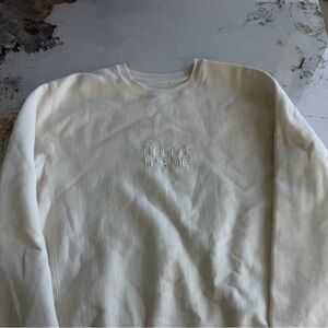 White Crewneck Sweatshirt